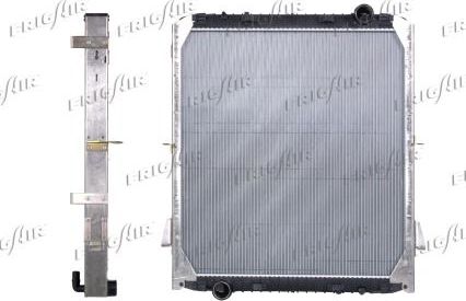 Радиатор охлаждения двигателя FrigAir (алюминий) для IVECO EuroTech 1995-2026. Артикул 0204.3057