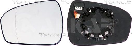 Зеркальное стекло бокового зеркала Alkar левое для Ford Mondeo V 2014-2026. Артикул 6471457