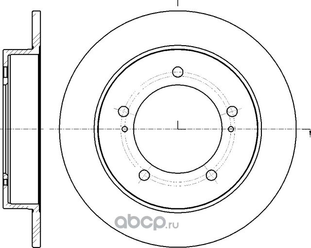 Диск тормозной (G-Brake). Артикул GR01904