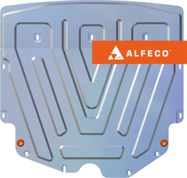 Защита алюминиевая Alfeco (4мм) для картера и КПП GAC GS3 2024-2026. Артикул ALF.49.06 AL4