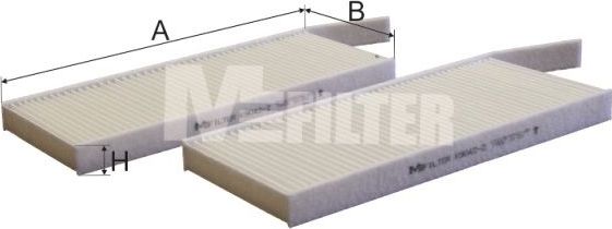 Салонный фильтр MFilter. Артикул K 9042-2