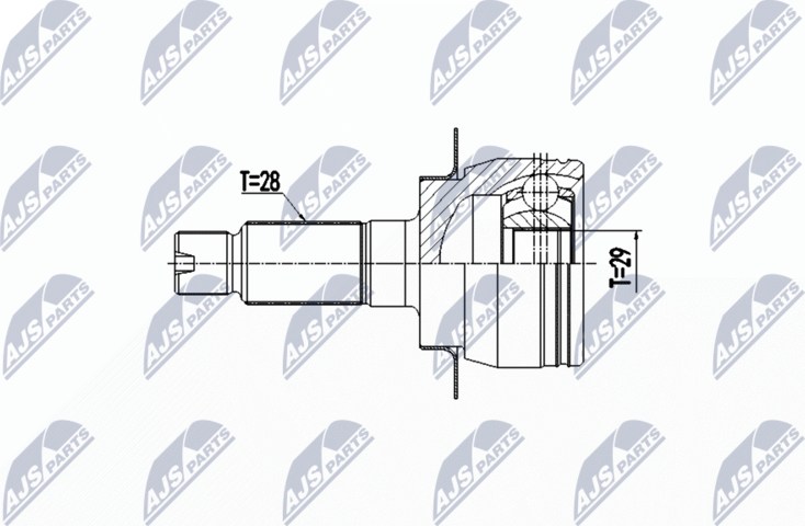 Шрус внутренний (граната) NTY. Артикул NPZ-SU-036