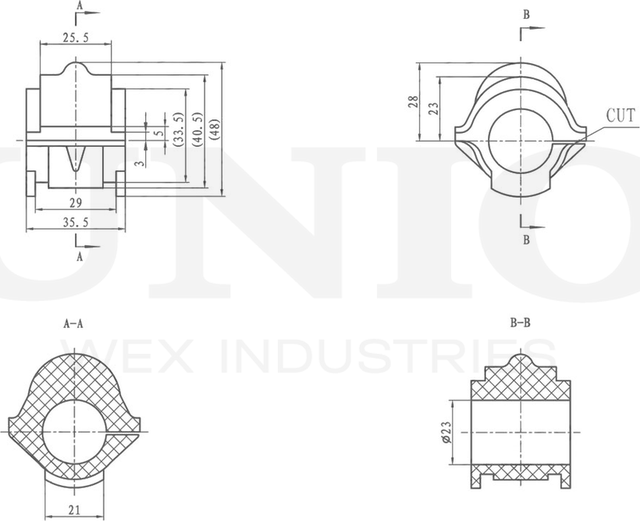Втулка стабилизатора (Unio). Артикул RMP-10074