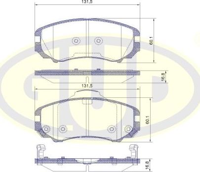 Тормозные колодки G.U.D.. Артикул GBP095302