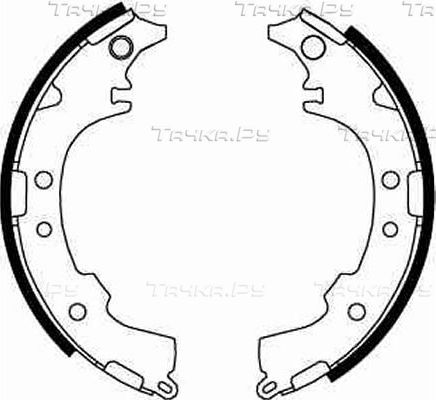 Тормозные колодки TRW задние для Daihatsu Atrai IV 2000-2011. Артикул GS8652