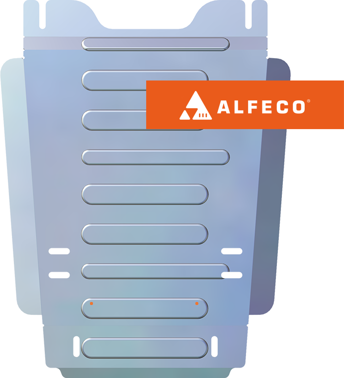 Защита алюминиевая Alfeco (4мм) для картера Sollers Argo (кроме а/м с рефрижиратором) дизель 2022-2026. Артикул ALF.62.07 AL4