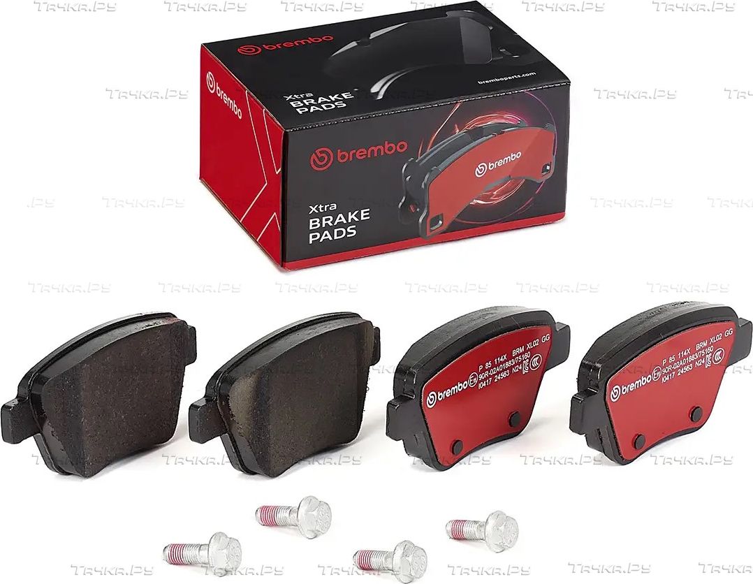 Тормозные колодки Brembo XTRA LINE задние для Skoda Superb II 2008-2015. Артикул P 85 114X