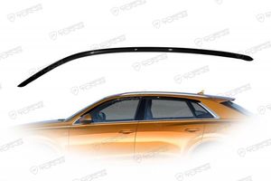 Дефлекторы Cobra Tuning для окон Audi Q8 (сплошные перед+зад) 2018-2025. Артикул A14818