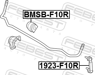 Стойка (тяга) стабилизатора Febest. Артикул 1923-F10R