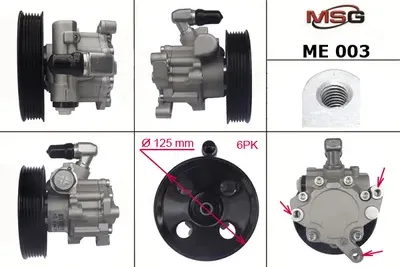 Насос гидроусилителя MB C W 203 00-07 ME003 (MSG). Артикул ME003