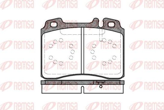 Тормозные колодки Remsa. Артикул 0379.00