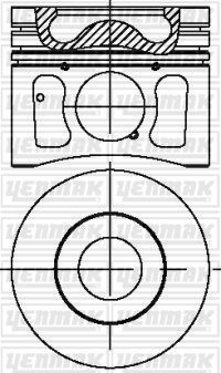 Поршень Yenmak для Ford Transit VII 2006-2014. Артикул 31-04253-050