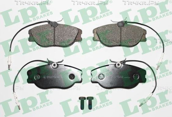 Тормозные колодки LPR передние для Citroen Evasion 1994-2002. Артикул 05P498