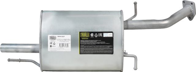 Глушитель Trialli (алюминий / сталь) для Mitsubishi Lancer IX 2003-2013. Артикул EMM 0527