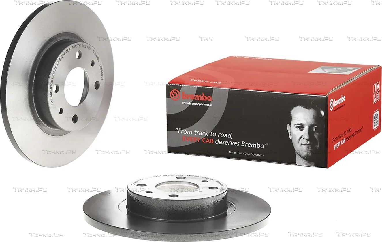 Тормозной диск Brembo UV Coated передний для Fiat Punto II 1999-2012. Артикул 08.5086.11