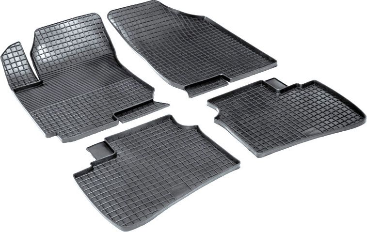 Коврики резиновые Seintex с узором сетка для салона Hyundai Elantra IV 2006-2010. Артикул 00335