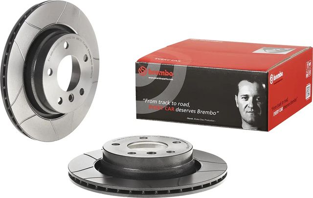 Тормозной диск Brembo XTRA LINE - Max задний для BMW 3 IV (E46) 1998-2007. Артикул 09.7702.75