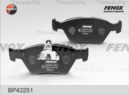Тормозные колодки Fenox передние для Saab 900 II 1993-1998. Артикул BP43251