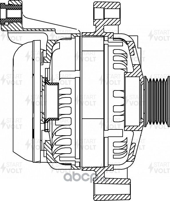 Генератор StartVOLT для MINI Countryman II (F60) 2016-2025. Артикул LG 2641