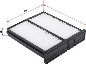 Салонный фильтр Sakura для Mitsubishi Pajero Sport I 1998-2008. Артикул CA-1001-S