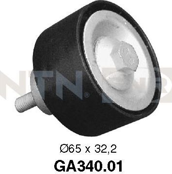 Направляющий (ведущий) ролик приводного поликлинового ремня NTN / SNR. Артикул GA340.01