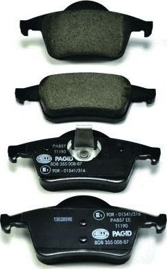 Тормозные колодки Hella. Артикул 8DB 355 008-871