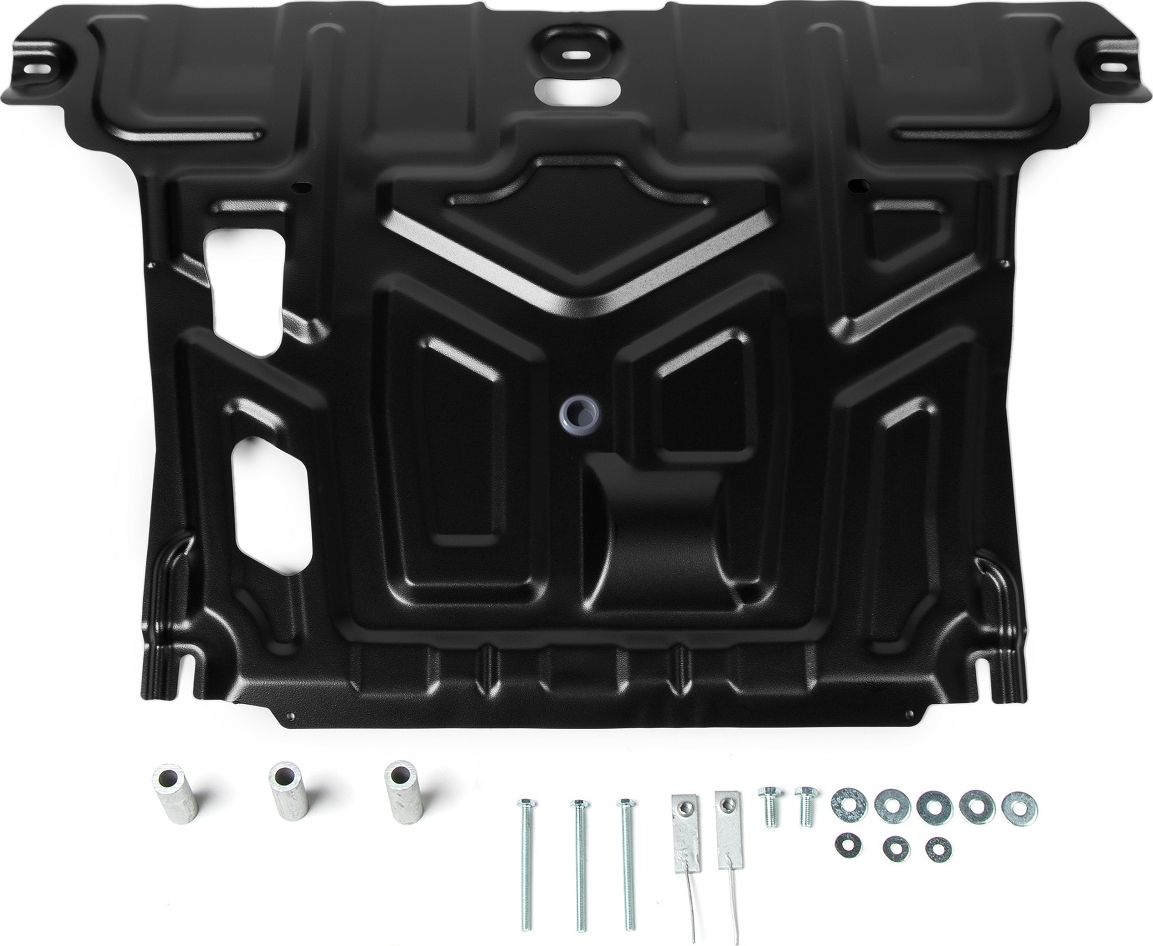 Защита AutoMax для картера и КПП Hyundai Creta I поколение 2016-2021. Артикул AM.2366.2