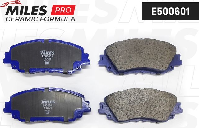 Тормозные колодки Miles (Керамика) передние для Lexus UX I 2018-2026. Артикул E500601