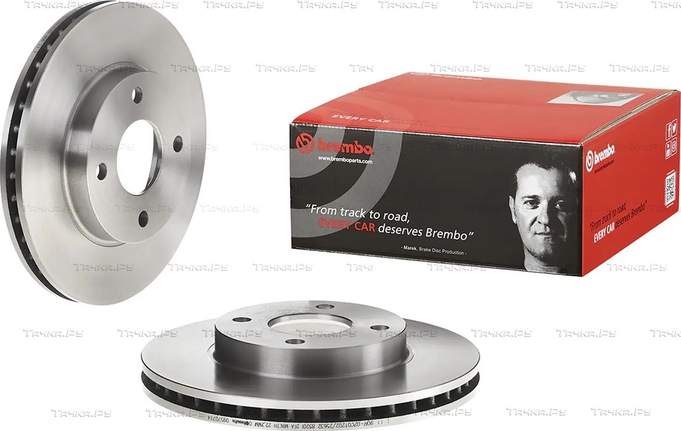Тормозной диск Brembo передний для Ford Scorpio II 1994-1998. Артикул 09.5707.14