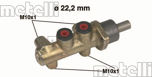 Тормозной цилиндр главный Metelli (Чугун) для Fiat Strada 1999-2026. Артикул 05-0217
