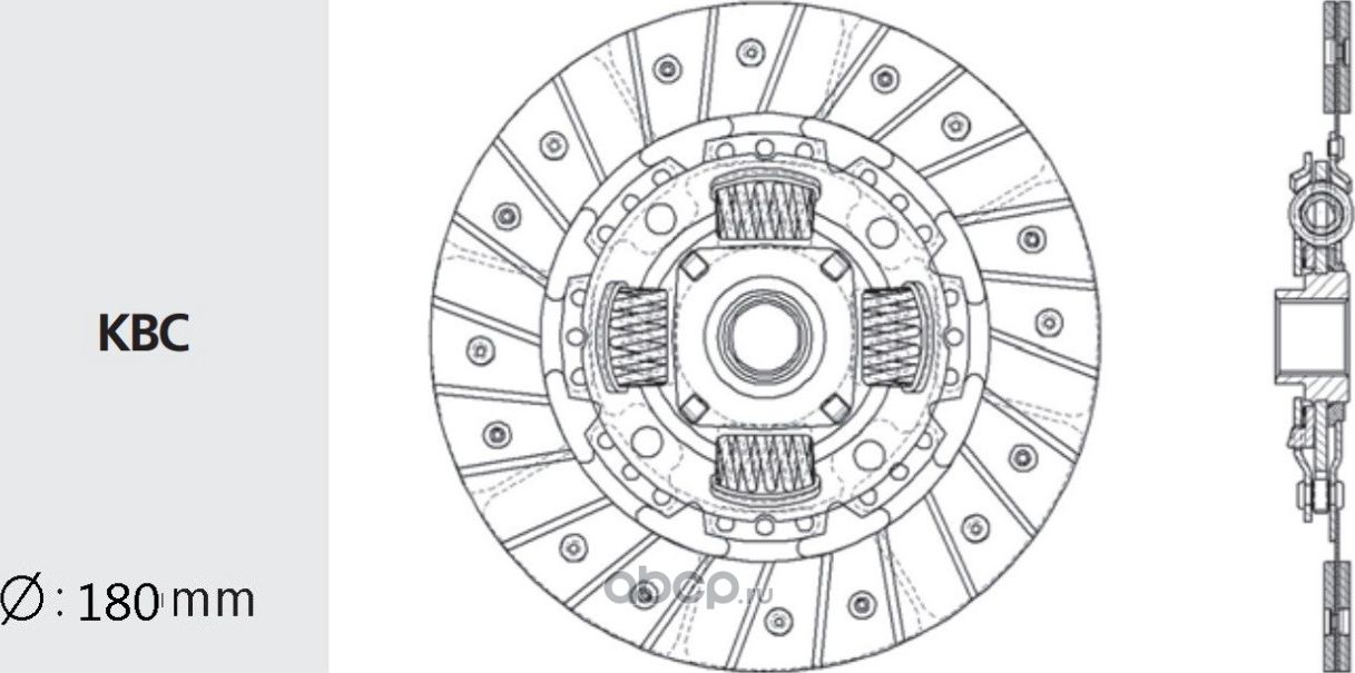 Диск сцепления NISSAN Almera (N15) (1.4),Sunny (N13,N14) (1.0/1.4/1.5/1.6) (180м (Valeo) Valeo. Артикул NS30