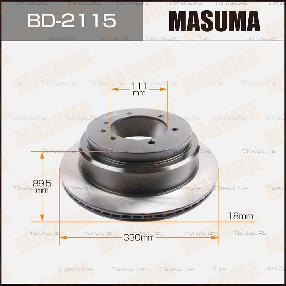 Тормозной диск Masuma. Артикул BD-2115