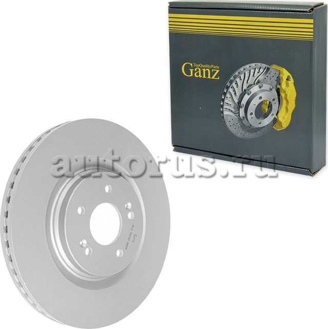 Диск тормозной передний с покрытием (Ganz). Артикул GIJ10142