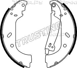 Тормозные колодки Trusting для Citroen Evasion 1994-2002. Артикул 034.098Y