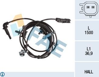 Датчик ABS FAE задний левый для Chevrolet Malibu VIII 2012-2016. Артикул 78238