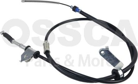 Трос ручника (тросик ручного тормоза) OSSCA левый для Toyota Avensis II 2003-2008. Артикул 49806