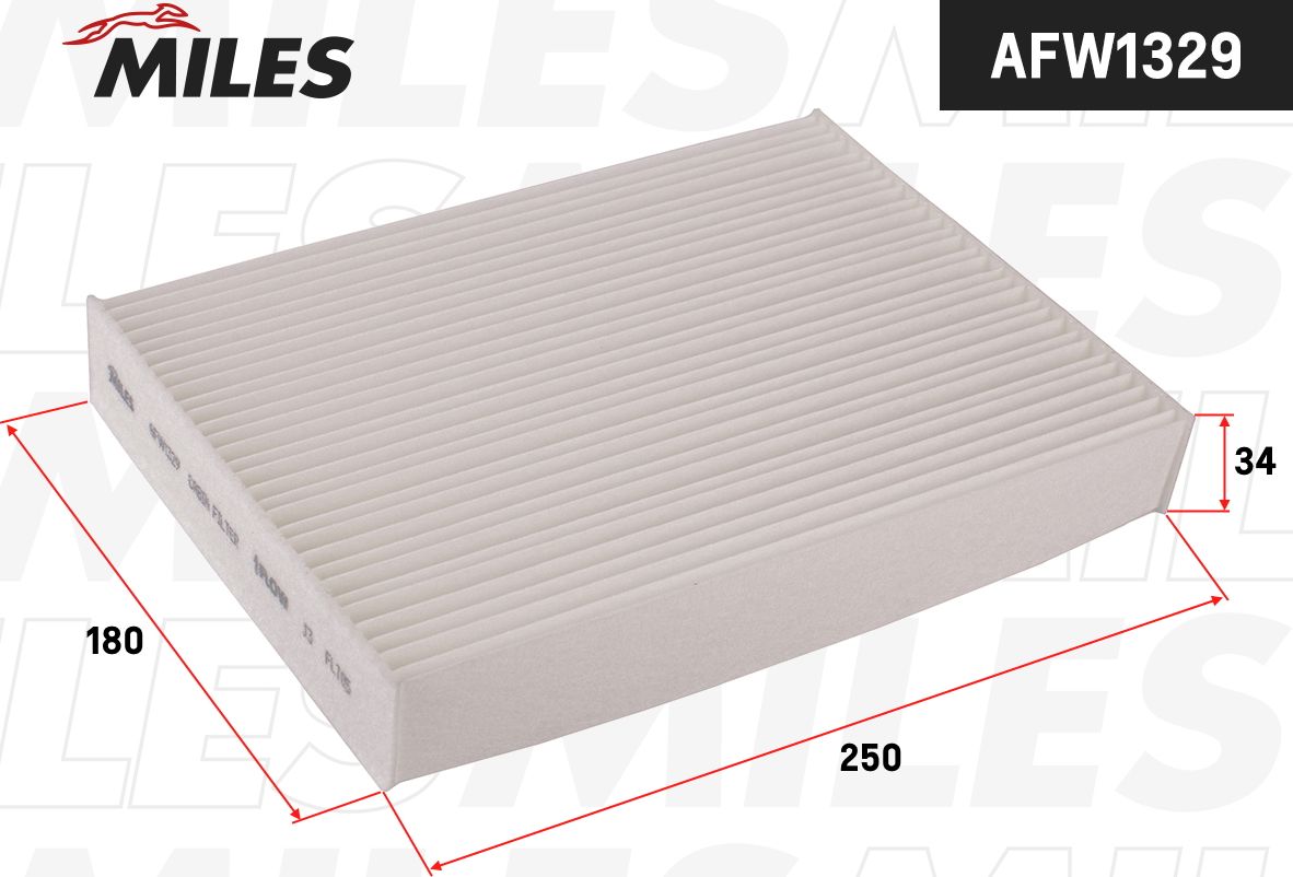 Салонный фильтр Miles. Артикул AFW1329