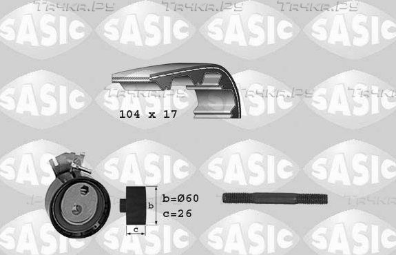 Ремень ГРМ с роликами (комплект) Sasic для Peugeot 306 1993-2002. Артикул 1750018