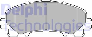 Тормозные колодки Delphi (Low-Metallic) передние для Nissan X-Trail T32 2014-2025. Артикул LP3183