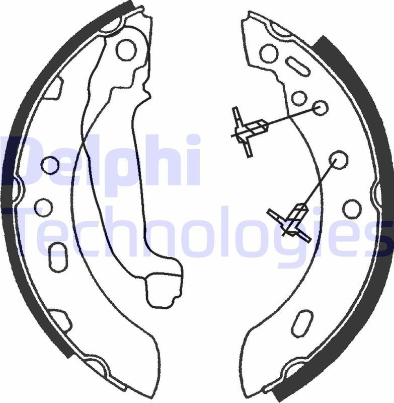 Тормозные колодки Delphi. Артикул LS1689