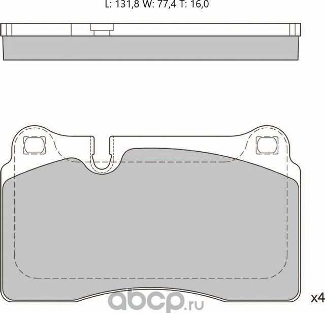 Колодки торм. диск. перед. (Avantech). Артикул AV034