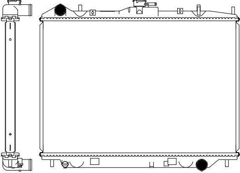 Радиатор охлаждения двигателя Sakura. Артикул 3811-4001