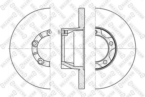 Тормозной диск Stellox. Артикул 6020-4721-SX