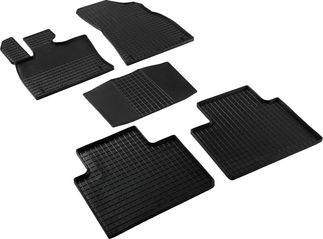 Коврики резиновые Seintex с узором сетка для салона Geely Atlas II 4WD 2023-2026. Артикул 317057