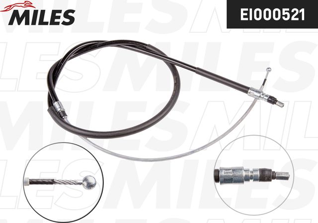 Трос ручника (тросик ручного тормоза) Miles задний левый для BMW 5 V (E60/E61) 2003-2010. Артикул EI000521