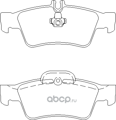 Тормозные колодки Mercedes-Benz. Артикул A0044204420