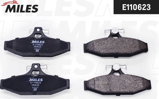 Тормозные колодки Miles (Semi-Metallic) задние для Daewoo Korando 1999-2001. Артикул E110623