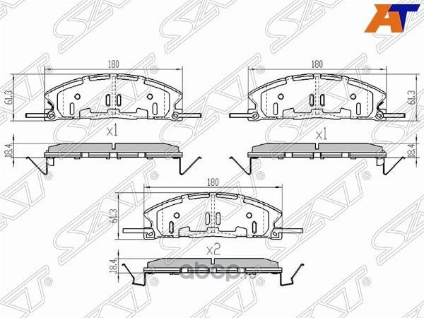 Колодки тормозные FR FORD EXPLORER 3,5 (SAT). Артикул STDG1Z2001D