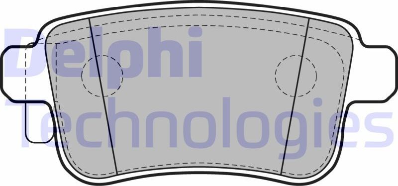 Тормозные колодки Delphi (Low-Metallic). Артикул LP2126