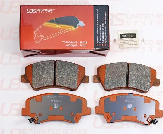 Тормозные колодки KIA CERATO 13-/HYUNDAI i30 12-/13-/CEED 12-/13-/SOUL 09-/ELANTRA 1.6 11- передние (UBS). Артикул b1103029